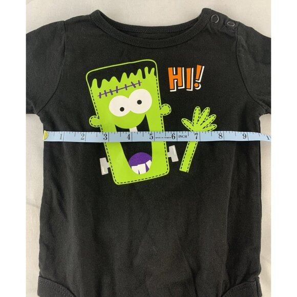 Garanimals Baby 6-9M Frankenstein Sleep Play Bodysuit 2 pc Set Halloween Green - Picture 15 of 16